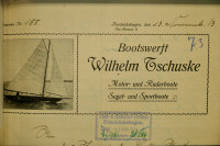 Briefkopf Werft Tschuske 1913