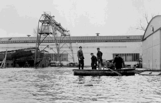 Hochwasser Lemwerder 22.12.1954