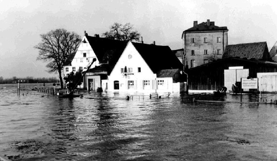 Hochwasser Vegesack 22.12.1954