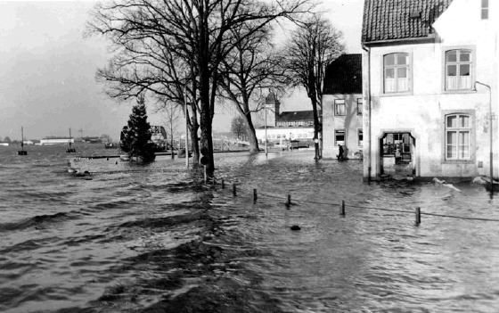 Hochwasser Vegesack 22.12.1954