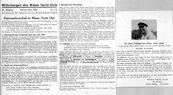 WYC-Mitteilungen 1959