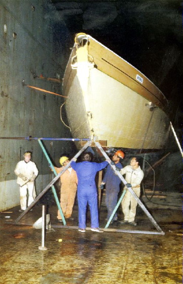 Nacht im Schwimmdock