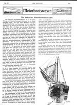 Die deutsche Motorbootssaison 1911