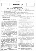 Ausschreibung der deutsch-amerikanischen Sonderklassen-Wettfahrten