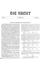 Die erste internationale Europawoche, 7. U. 8. VIII.