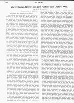 Zwei Seglerbriefe aus dem Osten aus dem Jahre 1910