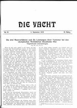 Die drei Messverfahren und die Leistungen ihrer Vertreter bei den olympischen Wettfahrten Stockholm 1912