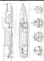 16,0 m Salon-Motoryacht Delphin (v. Viebahn, Berlin u. Engelbrecht-Naglo, Zeuthen)