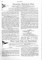 Deutscher Motorboot-Klub. Meldungen f. Tourenfahrt, Brandenburg