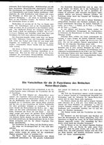 Die Vorschsriften für die 21 Fuss Klasse des Brit. Motor-Boat-Clubs
