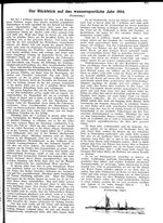 Der Rückblick auf das wassersportliche Jahr 1914.