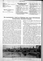 Ein amerikanischer Aufruf zur Gründung eines neuen internationalen rennsportl. Motorboot-Verbandes