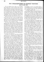 Die I. Kriegs-Segelwettfahrt des P.Y.C. am 18.7.1915