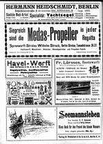 Der Segelsport 1916 in Holland