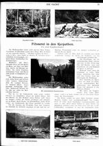 Flösserei in den Karpathen
