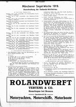 Münchener Segelwoche 1919