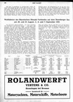Wettfahrten des Bayrischen Sharpie-Verbandes auf dem Starnberger See am 30.und 31. Aug.,3.6.und 7. Aug. 19