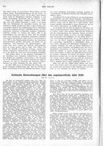 Kritische Betrachtungen über das segelsportliche Jahr 1920
