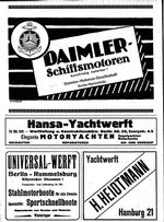 Sondervorschriften für die hölzernen 35,45,75, u. 125 qm-Kreuzeryachten 1916 (Nachtrag)
