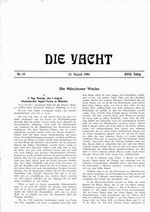 Münchener Woche, 1.,3.,4.,6.,7.,13.,14. August
