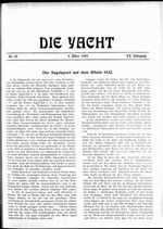Segelsport, Der, auf dem Rhein 1922