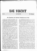 Ergebnisse der Berliner Frühjahrswoche 1923