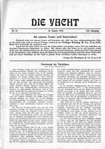 Normung im Yachtbau