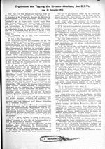 Kreuzer-Abteilung, Ergebnisse der Tagung vom 30. November 1923