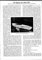 Die Regatten des Jahres 1924