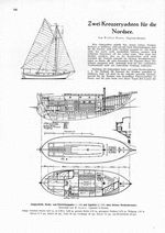 Zwei kleine Nordseekreuzeryachten (W. Duwe, Vegesack b. Bremen)