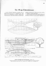 40 qm Turenkreuzer (Yachtwerft Kriegermann, Pichelsdorf b. Spandau, Entwurf E. Retzlaff, Berlin)