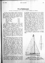 11 m Seekreuzer (H. Docter, Oertz-Werft A.-G., Hamburg)