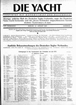 Yachtregister, Eintragungen