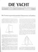Verwertung aerodynamischer Erkenntnisse im Yachtbau