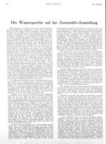 Wassersportler auf der Automobil-Ausstellung