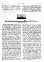 Rechtsbetrachtungen zu den Fischerei-Privilegien