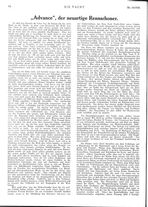 "Advance", der neuartige Rennschuner