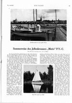 Sommerreise des Jollenkreuzers " Motiv " (P.Y.C.)