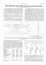 8 R-Kreuzeryacht, 3 Entwürfe (Paul Francke)