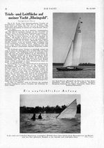 Trieb- und Leitfläche der Yacht " Rheingold "