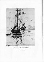 Segler in den schwedischen Schären (Kohlezeichnung von Nils Adler)