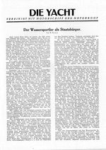 Wassersportler als Staatsbürger, Der