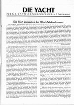 30 qm Schärenkreuzer, Ein Wort zugunsten der