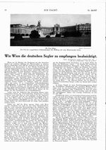 Wie Wien die deutschen Segler zu empfangen beabsichtigt