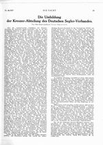 Kreuzerabteilung des D.S.V.: Umbildung der Kreuzerabteilung des D.S.V., Die