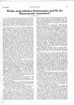 Welche strafrechtlichen Bestimmungen sind für den Wassersportler wissenswert?
