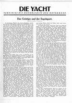 Segelsport, Das Geistige und der