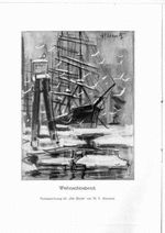 Weihnachtsabend (Kohlezeichnung von H.F. Adametz)