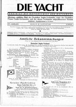 Tagungen: Bonner Yacht-Club 1911