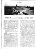 Magdeburger Yacht-Clubs, 50 jähriges Bestehen des